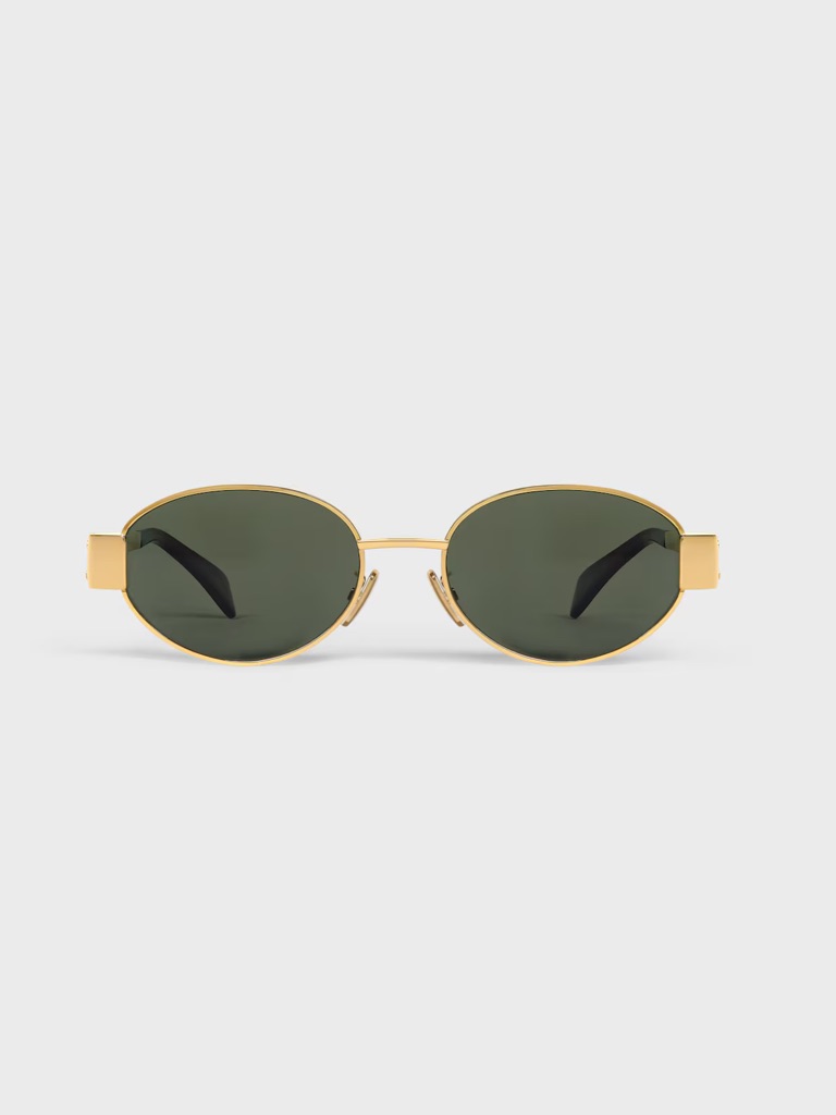 Celine Triomphe Metal 01 Sunglasses In Metal